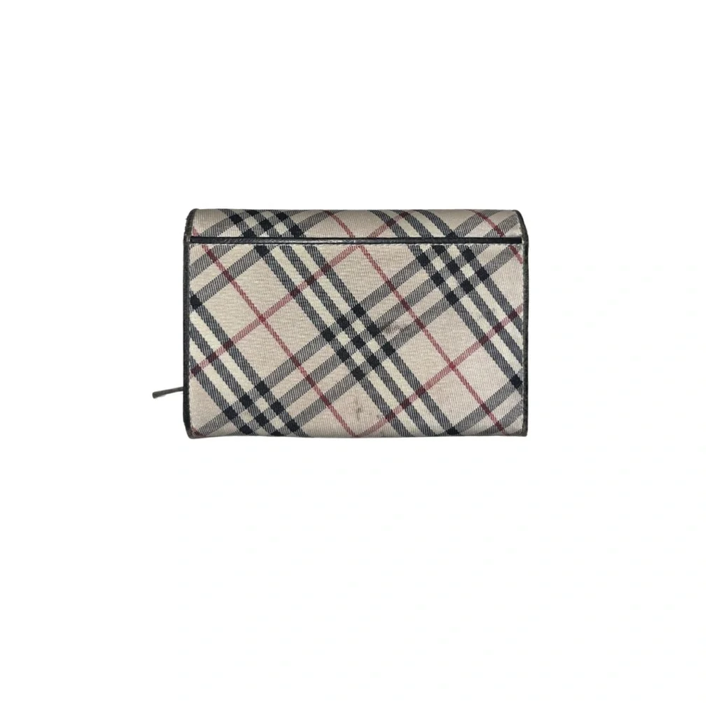 Burberry Checkered Wallet - Black and Beige - Picture 2 of 4